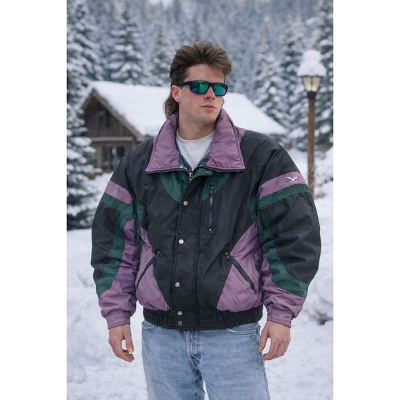 Vintage Triple F.A.T. Goose Down Jacket Men's Large 90s Turbo Sportswear